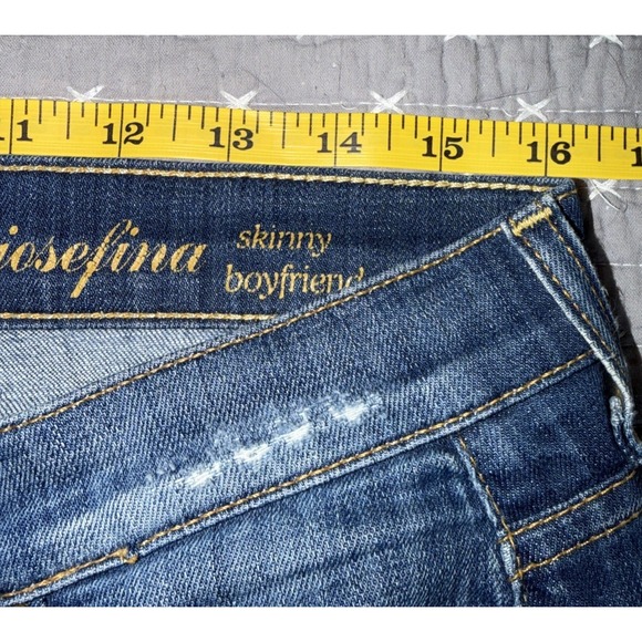 7 for All Mankind Josefina Skinny Boyfriend Button Fly Jeans Women's Size 32x29 - Picture 7 of 8